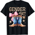 thumbnail image 2 of 100% Cotton Boots Or Bows Keeper of The Gender Reveal Family Matching T-Shirt, 2 of 5