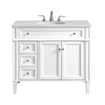 thumbnail image 3 of Elegant Decor Park Avenue 40" Wood Single Bathroom Vanity in White, 3 of 12