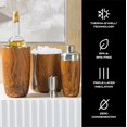 thumbnail image 3 of S’well Stainless Steel Ice Bucket with Tongs, 68oz Capacity, Teakwood Pattern Finish, Triple-Layer Vacuum Insulated to Keep Ice Colder Longer, BPA-Free Barware, 3 of 3