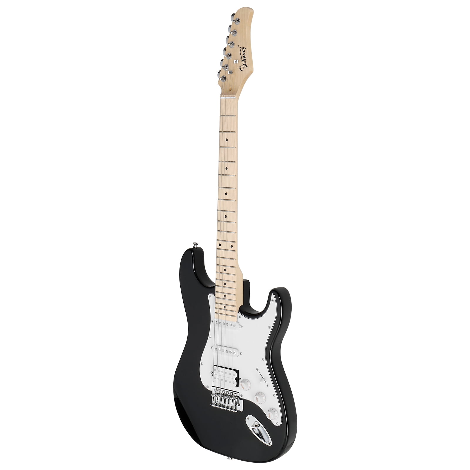 GST Stylish H-S-S Pickup Electric Guitar Kit with 20W AMP Bag Guitar Strap Black