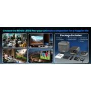 Miroir L810S Pro 1080P Smart Projector Bundle with Carrying Case, Foldable Screen, Remote, Accessories, and Built-In Streaming Apps, Auto-Focus, Dolby Audio, 4K Support