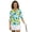 Tropical Golf Pineapple Print, variant on HUIACONG Butterfly and Floral Pattern Women's Golf Polo Shirts Quarter Zip Polyester Spandex Fabric with Zip Up Collar Quick Dry Golf Shirt Women for Womens