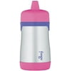 THERMOS FOOGO 10oz. Insulated Stainless Steel Sippy Cup (Pink/Purple)