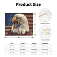 thumbnail image 2 of Xecao Eagle With USA Flags for Waterproof Framed Canvas Art - Modern Home Decor with Real Wood Frame for Gifting and Interior Design,Horizontal, 2 of 6