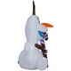 thumbnail image 3 of Inflable Navideño Disney Disney Olaf Sentado Sosteniendo Bastón de Caramelo 152 cm de Altura, 3 of 4
