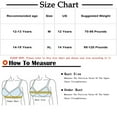 thumbnail image 3 of Girls Summer Outfits Training Bras for Tween Girls Seamless Sports Bras Soft Breathable Bras with Chest Pad Cropped Cami Underwear White 12Y, 3 of 3