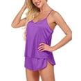 thumbnail image 6 of lingerie pajama sets for women satin pajamas cami shorts set nightwear pajamas set, 6 of 6