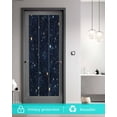 thumbnail image 5 of Window Privacy Film Blue Starry Sky Stained Glass Window Film Decorative Sun Block Window Cover Universe Space Galaxy Night Star Window Clings Static Adhesive Sticker for Bathroom 17.7"x39.3", 5 of 7