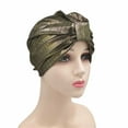thumbnail image 4 of Weikingp Clearance! Headbands for Women, Head Hat Cap Ethnic Floral Hair Cover Wrap Turban Headwear Turban Cap, Bandanas for Women, Bandanas for Men Gold, 4 of 8