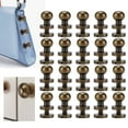 thumbnail image 1 of Brass Rivets, 20 Set Brass Rivets Bronze Hardware Monk Head Accessories with Wear Resist for Belts, Purses, Shoes, Clothes, Leather, DIY Projects, 1 of 7