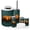 Color 2, variant on Bathroom Accessory Set 6 Piece with Walking Bear Hunting Sunset Forest River Orange Sky Rustic Toothbrush Holder, Soap Dispenser, Soap Dish, Trash Can with Lid, Toothbrush Cup, Toilet Brush Holder