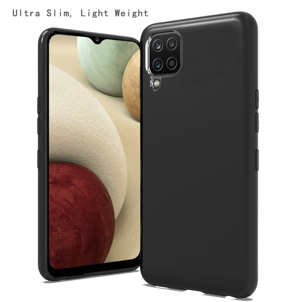 Case for Samsung Galaxy A12 5G Hybrid Soft Silicone Rubber Gummy TPU