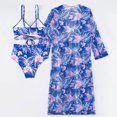 thumbnail image 5 of Gibobby Conjunto de bikini para mujer Bikinis de cintura alta para mujer, conjunto de Bikini Sexy de 3 piezas, traje de baño para cubrir, traje de baño d(Azul,M), 5 of 5