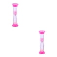 thumbnail image 2 of Maytalsory 1/2/3/5 6Pcs/Set Hourglass 30S/1/2/3/5/10Minutes Sand Timer Sands Clock Children Party Gifts School Education Toy Sandglass Pink 2min 2PCS, 2 of 6
