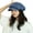 Dark Blue, variant on Unisex Japanese Oversized Denim Cotton Newsboy Hats Vintage Unisex Paperboy Painter Beret Cap