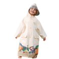 thumbnail image 2 of UACY Kids Raincoat for Boys Girls, Waterproof Rain Jacket with Hood for School & Outdoor Play (Beige, 4-6 Years), 2 of 5