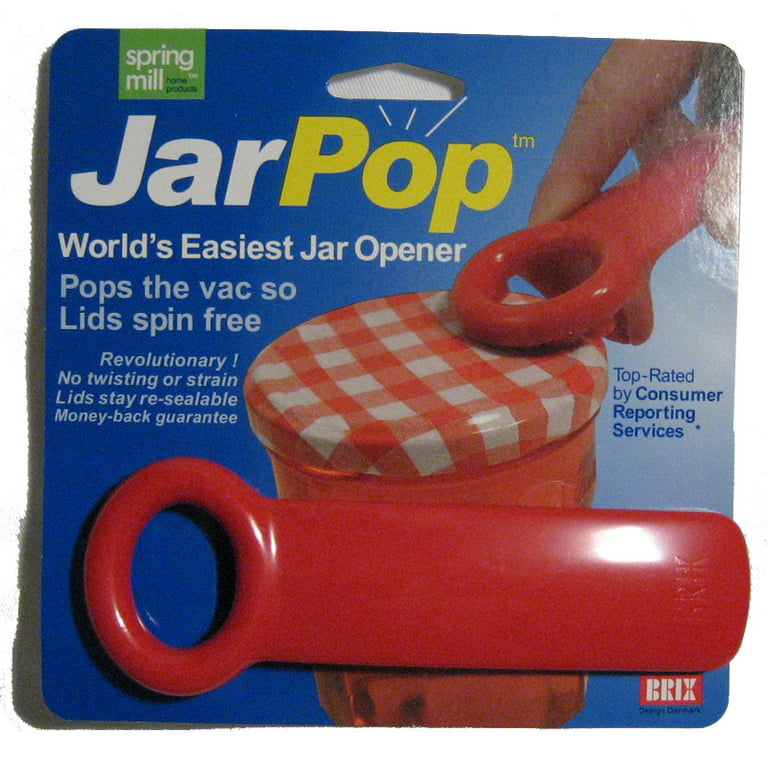 Brix JarKey Jar Opener for Vacuum-Seal Jars - Assorted Colors (2-Pack)