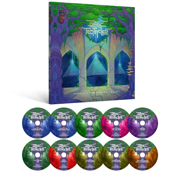 Ozric Tentacles - Through The Magick Valley - 9CD DVD & Hardbound Book - Music & Performance - CD