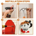 thumbnail image 3 of Garden Trimmer Rack, Orange Paint Wall String Trimmer Holder  for Garage, 3 of 7