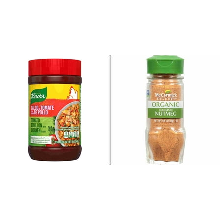 Knorr Granulated Bouillon Tomato Chicken & McCormick Gourmet Organic Ground Nutmeg