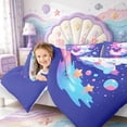 thumbnail image 3 of Manfei 3D Print Axolotl 7-Piece Twin Bedding,Kawaii Ocean Animal Bedding Comforter Set,Colorful Stars Reversible, 3 of 6
