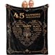 thumbnail image 1 of LHSHID Personalized Wedding Anniversary Blanket 45th Anniversary Blanket 45 Years Anniversary Crystal Wedding Gifts for Couple Parents 45th Wedding for Wife Her Husband Him 40"x50", 1 of 6