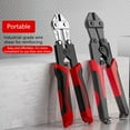 thumbnail image 4 of Precisions Bolt Cutter Metal Shear Tool Industrial Carbon Steel Blade Ergonomic Handle For Workshop Outdoor Job, 4 of 9