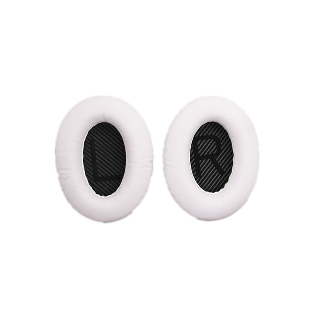 Tholdsy 1 par de 2 uds. De almohadillas para auriculares, auriculares para juegos, accesorios transpirables de repuesto para auriculares QC35 QC25 Relojes inteligentes Blanco+Negro