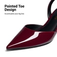 thumbnail image 4 of DREAM PAIRS Women's Slingback Kitten Low Heel Closed Toe Ankle Strap Heels Pointed Toe Strappy Pumps Shoes Party Wedding Dress Shoes, 4 of 7