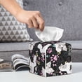 thumbnail image 6 of Gukieu Cute Poodle Dog Print Leather Tissue Box, PVC Waterproof Velcro Opening and Closing Square Tissue Box Holder, Suitable for Home and Office Decoration, 6 of 7