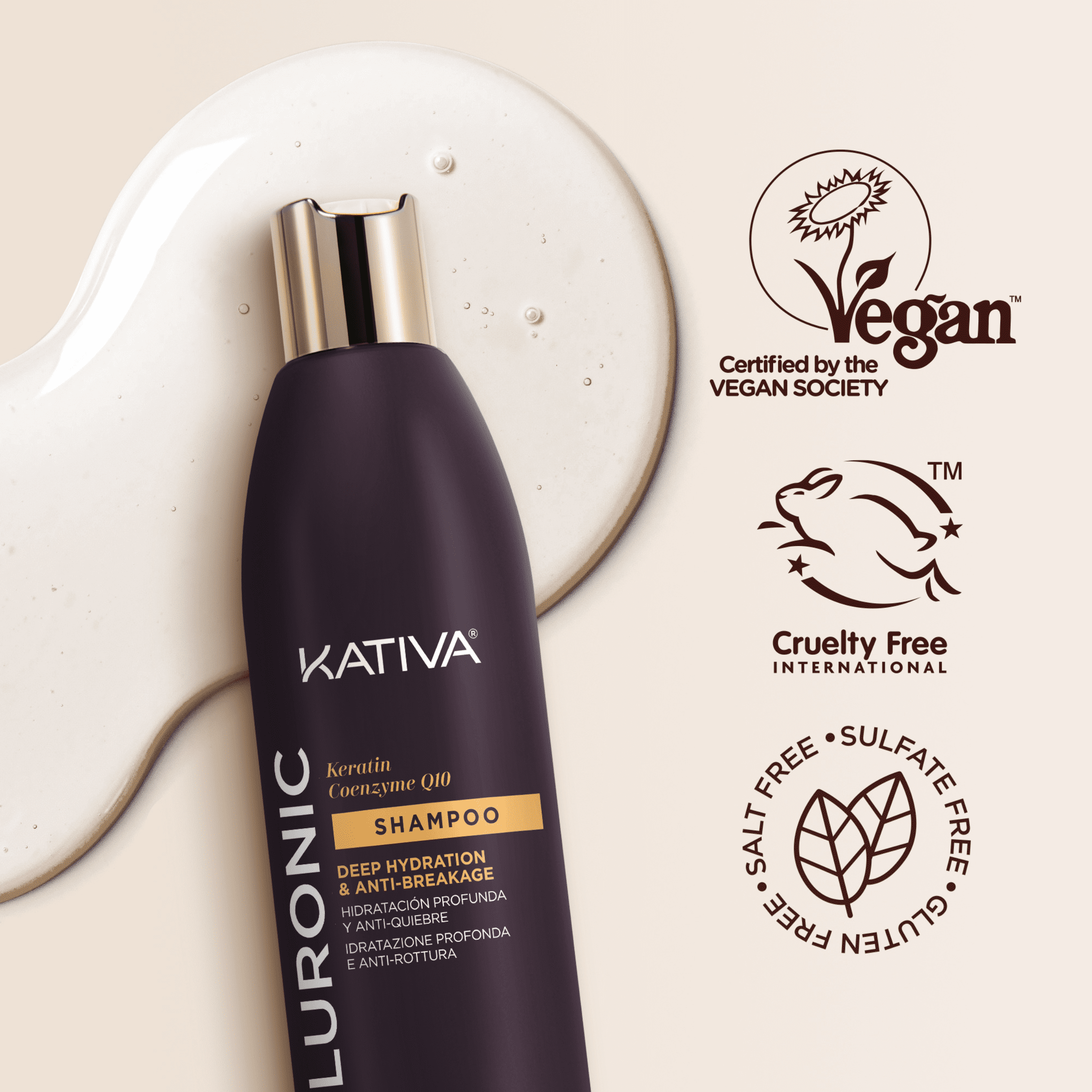 Kativa Hyaluronic Keratin Shampoo 12 oz