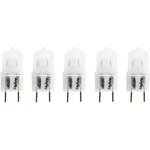 shiyou-A1700F (5)-Pack 20 Watt G8 120V 130 Volt Light Bulb Frosted 20W 120 Volts G8S
