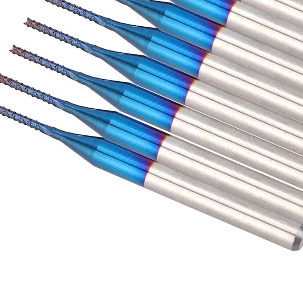 10 Pack 1mm Carbide Router Cutting Bits for CNC PCB Engraving and Milling