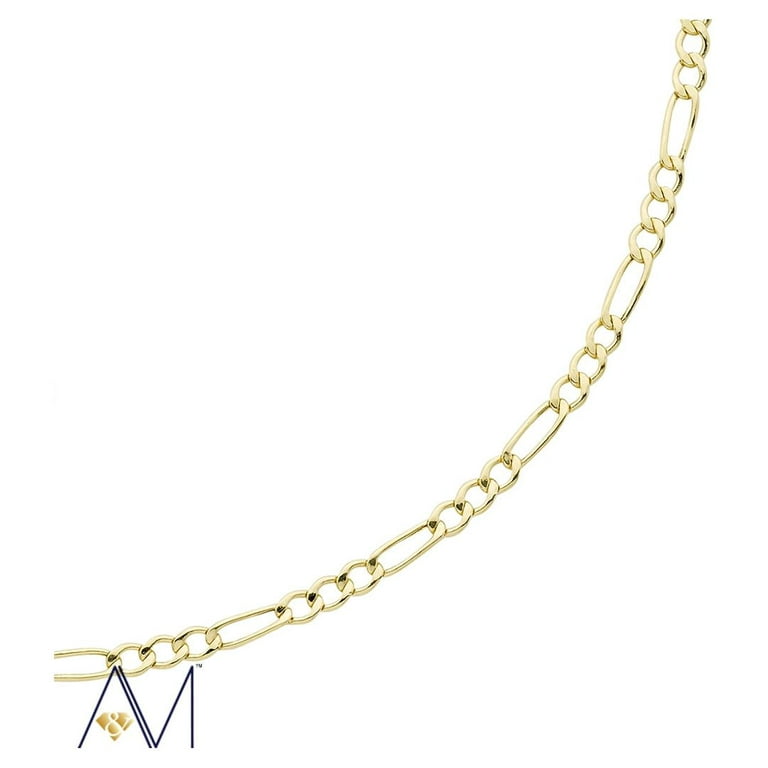 Mazza 14K Yellow Gold Charm Holder Clasp Bar Chain Necklace