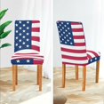 thumbnail image 4 of American Flag Stretch Chair Covers Set of 4 Removable Washable Dining Chair Slipcovers for Kitchen Dining Room Hotel Decor, 4 of 6