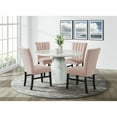 thumbnail image 3 of Picket House Furnishings Odette White Round Dining Table Complete in White, 3 of 11