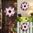 thumbnail image 6 of Deeceymbur Independence Day Flag Wreath Home Decor Scene Layout Prop Pendant for Front Door Wall Fireplace Party, 6 of 7