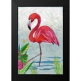 thumbnail image 2 of Zarris, Chariklia 11x14 Black Modern Framed Museum Art Print Titled - Vivid Flamingo I, 2 of 5