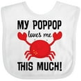 thumbnail image 3 of Inktastic My Poppop Loves Me Boys or Girls Baby Bib, 3 of 4