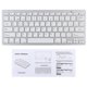 thumbnail image 4 of Ultra-Slim Wireless Bluetooth Keyboard (Spanish Language) for Android Windows iOS - Silver, 4 of 5