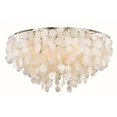thumbnail image 1 of 30 in. Elsa Capiz Shell Flush Mount, Satin Nickel, 1 of 1