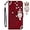 Red, variant on for iPhone 13 Pro Max Case with Credit Card Package,Glitter Bling Diamond PU Leather Wallet Phone Case with Wsrist String Flip Cover for iPhone 13 Pro Max Owl Red