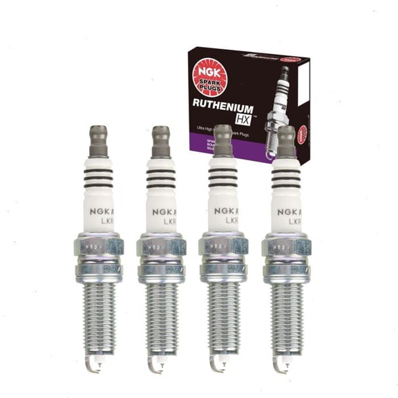 4 pc NGK Ruthenium HX Spark Plugs compatible with Kia Forte5 2.0L L4 2014-2018