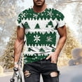 thumbnail image 1 of Tops para hombre, blusas y camisas de manga corta con cuello redondo para hombre, jersey informal con cuello redondo estampado para hombre, pantalones cortos deportivos para fitness, blusa de poliéste, 1 of 5