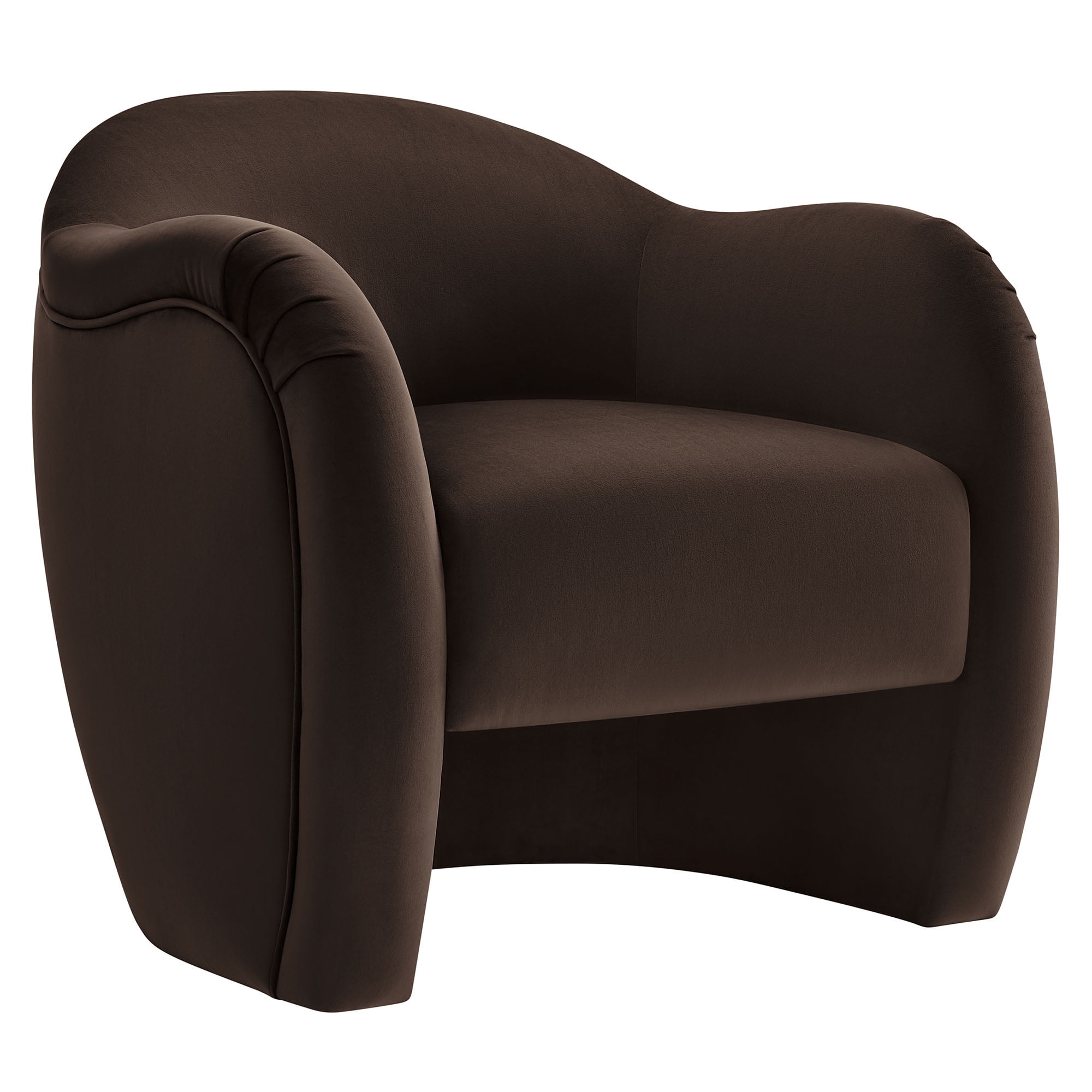 Compose Accent Chair in Chocolate Brown