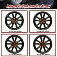 thumbnail image 3 of Richeer M14x1.5 Lug Nuts for Silverado Suburban Sierra 1500 Escalade Tahoe Traverse Yukon, 24pcs 14x1.5 Black Lug Nuts Long Extended XL 7 Spline with Socket Key for 6 Lug Aftermarket Wheels, 3 of 6