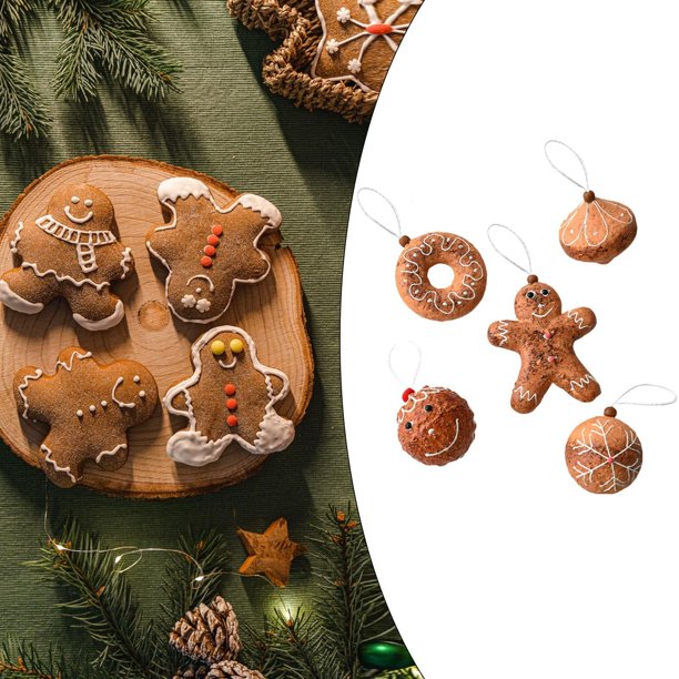Adornos Colgantes de Navidad Perfecl 5 Piezas Decoración Navideña en Interiores Estilo B