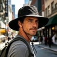 thumbnail image 6 of Sun Hat for Men,UPF50+ Wide Brim Boonie Hat Sun Hat Foldable Mesh Lined Fishing Hat for Sai Hiking Beach Garden Black, 6 of 6