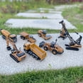 thumbnail image 2 of HUINA-vehículo de construcción modelo de Metal fundido a presión, excavadora, camión, excavadora, Tractor, grúa, regalos de Navidad, 1:50, 2 of 4