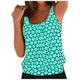 thumbnail image 3 of Hessimy Womens Tankini Swim Top Only Tankini Bathing Suit Tops No Bottom(Z7-Mint Green,3XL), 3 of 7